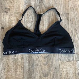 Black Calvin Klein bra